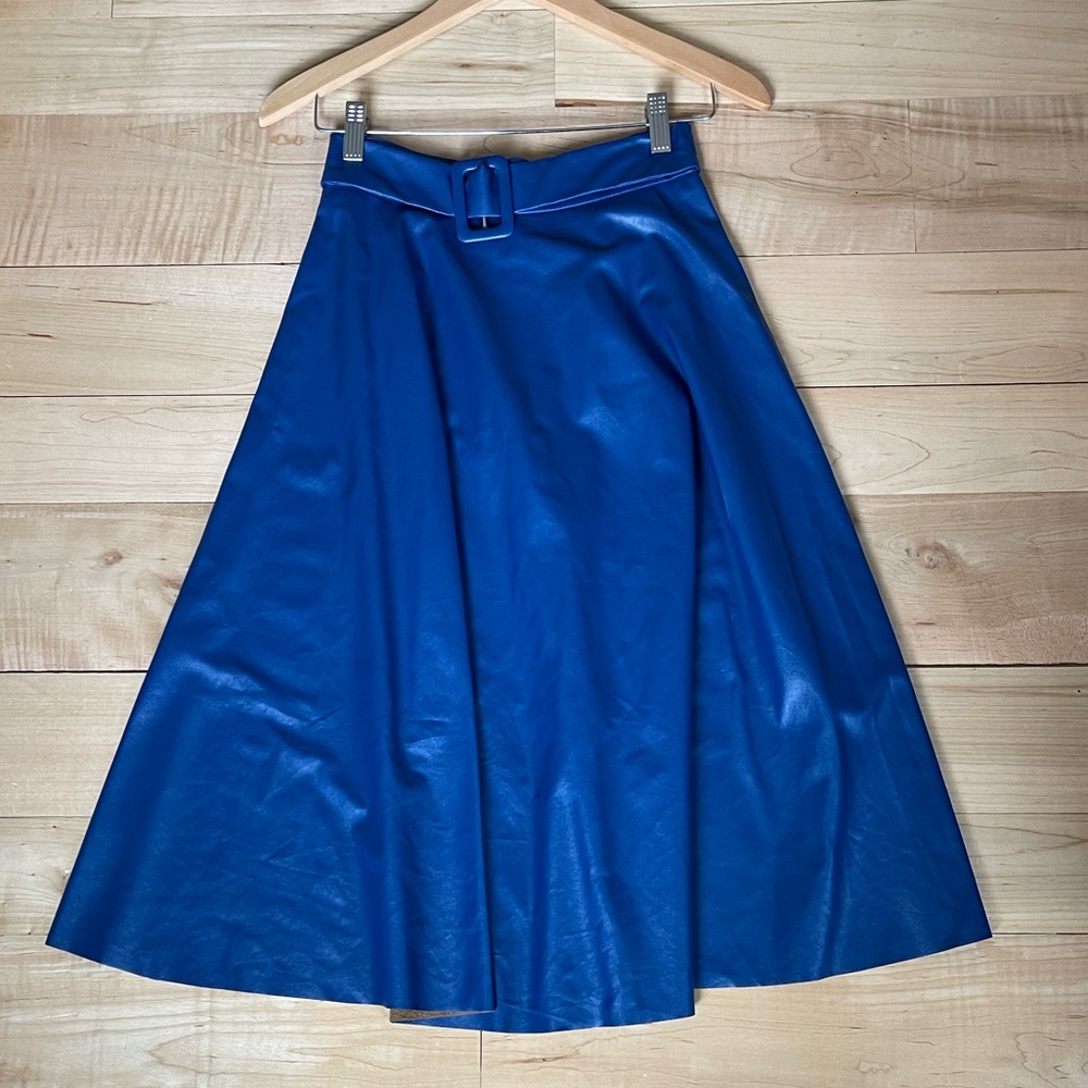 SHEIN Blue Skater Skirt